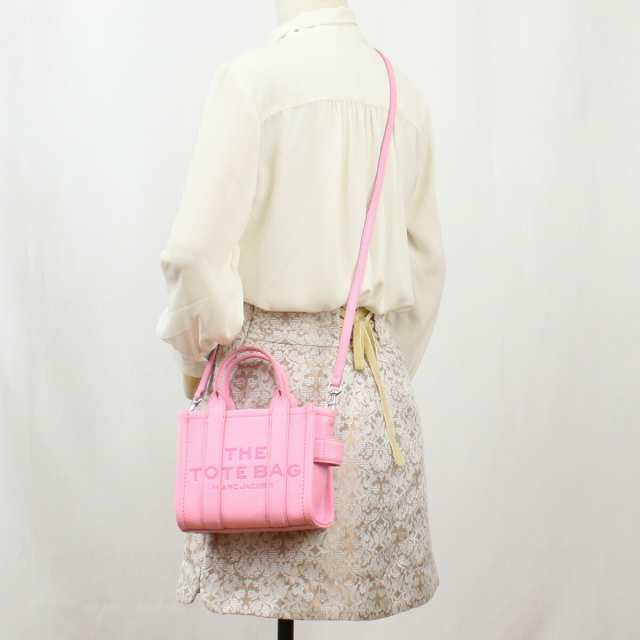 【新品】マークジェイコブス MARC JACOBS THE MICRO TOTE トートバッグ　ブランド H053L01RE22　691 FLURO CANDY PINK ピンク系　bag-01