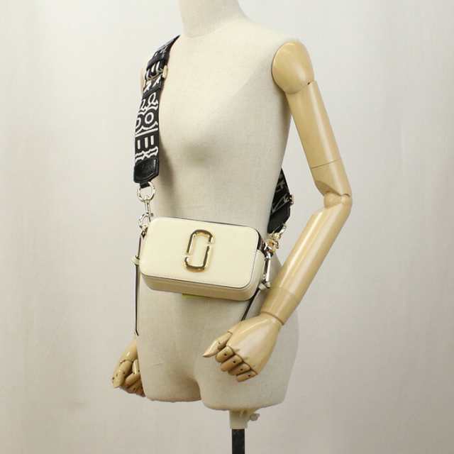 【新品】マークジェイコブス MARC JACOBS THE SNAPSHOT 斜め掛けショルダー 2S3HCR500H03　134 CLOUD WHITE-MULTI ホワイト系 bag-01