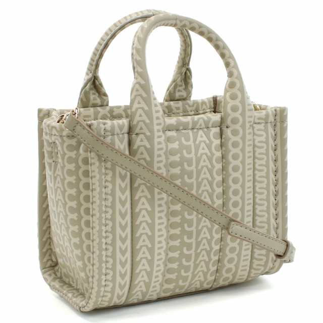 【新品】MARC JACOBS　マークジェイコブス THE MICRO TOTE トートバッグ　ブランド H052L03FA22　223 KHAKI カーキ ベージュ系　bag-01 gif-03wの通販は