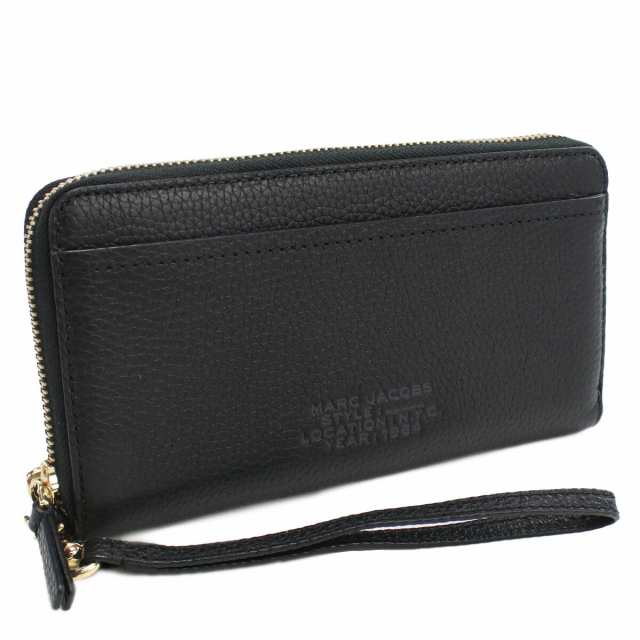 マークジェイコブス MARC JACOBS THE CONTINENTAL WRISTLET ラウンドファスナー 長財布　ブランド  S131L01RE22　001 BLACK ブラック wallet-01 gif-02wの通販は
