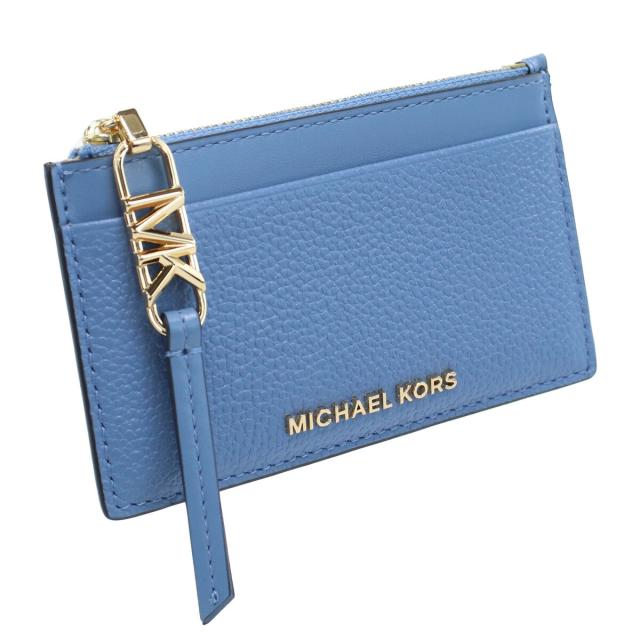 【新品】マイケルコース MICHAEL KORS EMPIRE 小銭入れ ブランド  34H3G8ED1L　LEATHER　457 FRENCH BLUE ブルー系　new-02の通販は 8,184円