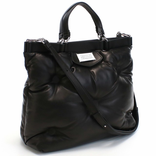 【新品】メゾンマルジェラ Maison Margiela  ハンドバッグ ブランド グラムスラム ショルダー付 S56WC0126　P4300　T8013 ブラック bag-01の通販は 139,000円