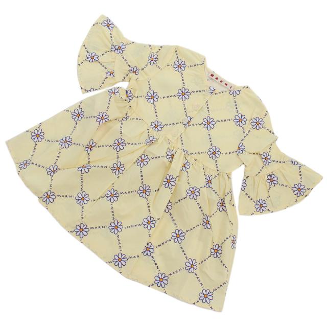 【新品】マルニ MARNI  ベビー ワンピース ブランド  M00713　M00PA　0M109 イエロー系 kb-01 cp05の通販は