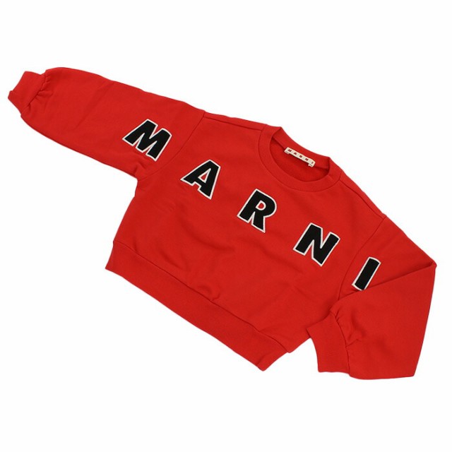 【新品】マルニ MARNI  キッズスウェット　ブランド M01193　M00RE　0M416 レッド系　apparel-01　kb-01の通販は