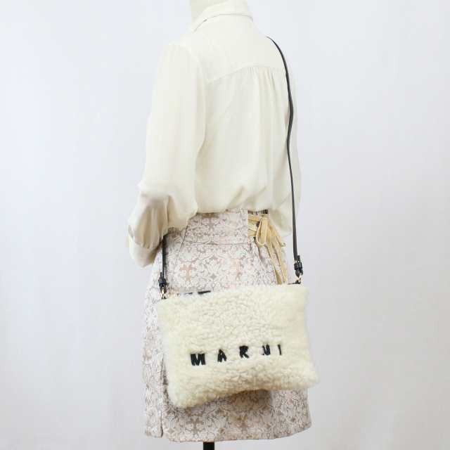 マルニ MARNI 斜め掛け ショルダーバッグ ブランド PHMO0011L0　LM071　ZO186 ホワイト系　bag-01 gif-03w