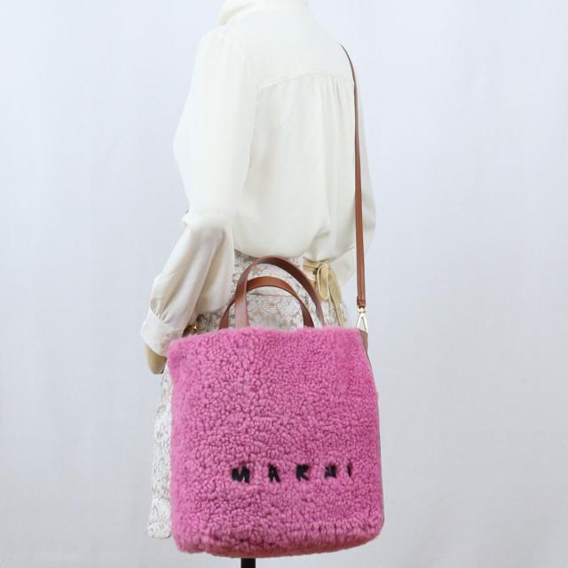 【新品】マルニ MARNI トートバッグ ブランド ショルダー SHMP0018L1　LM071　ZO188 ホワイト系 bag-01 gif-03w_5