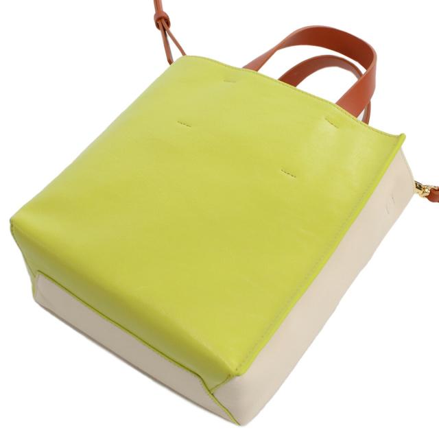 【新品】マルニ MARNI  トートバッグ ショルダーバッグ 2way SHMP0040Q0　P2644　Z637V ホワイト系 イエロー系 bag-01 cp05  gif-03w 新品】マルニ MARNI トートバッグ ショルダーバッグ 2way SHMP0040Q0