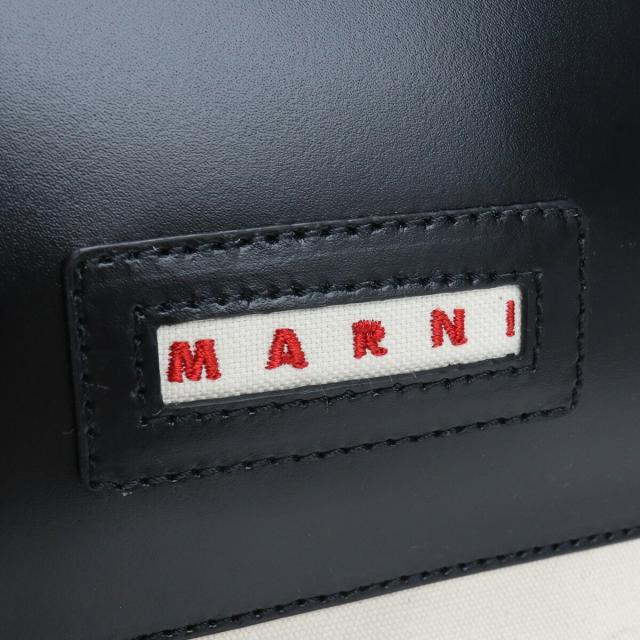 【新品】2022春夏新作 マルニ MARNI トートバッグ ブランドバッグ SHMP0068Q0　P2994　ZN015 ホワイト系 ブラック bag-01 gif-03w_1