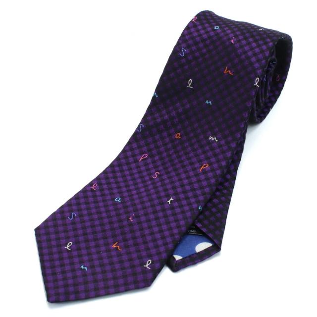 【新品】ポールスミス Paul Smith  ネクタイ　ブランド メンズ M1A0TIEX　HLU01　54 パープル系 gsm-5   の通販は 9,980円