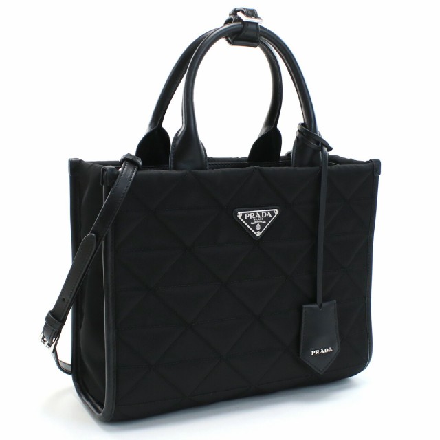 PRADA - 美品✨プラダ ナイロントートバッグ 三角ロゴ 肩掛け 南京錠 ブラック A4可の通販 by りさふぇる's shop｜プラダならラクマ