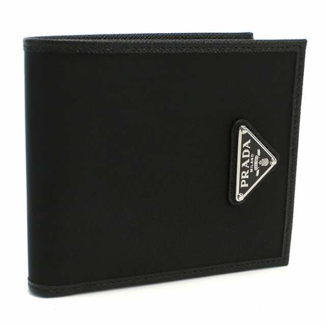 【新品】プラダ PRADA 二折財布小銭入付き　ブランド 2MO738　2DMH　F0002 NERO ブラック　wallet-01