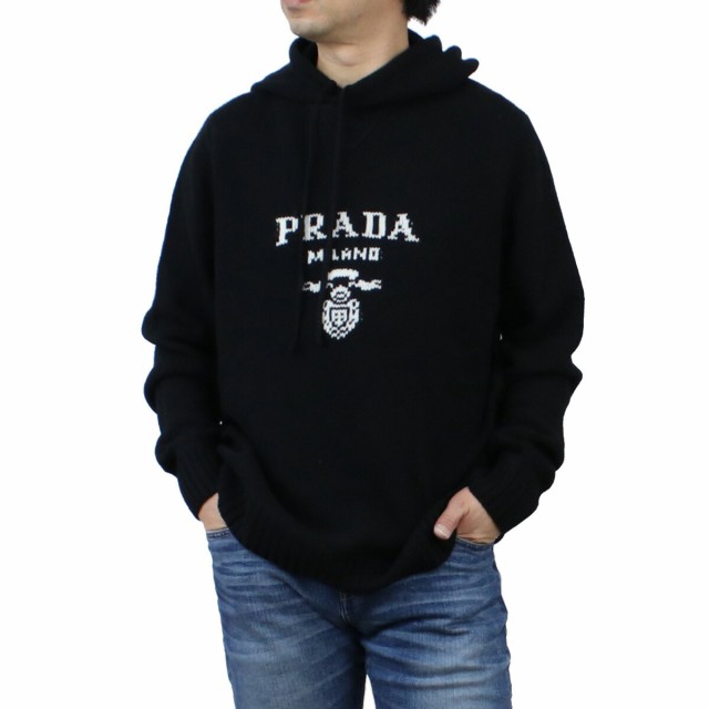 PRADA プラダ メンズ パーカー ロゴパーカー フーディ-