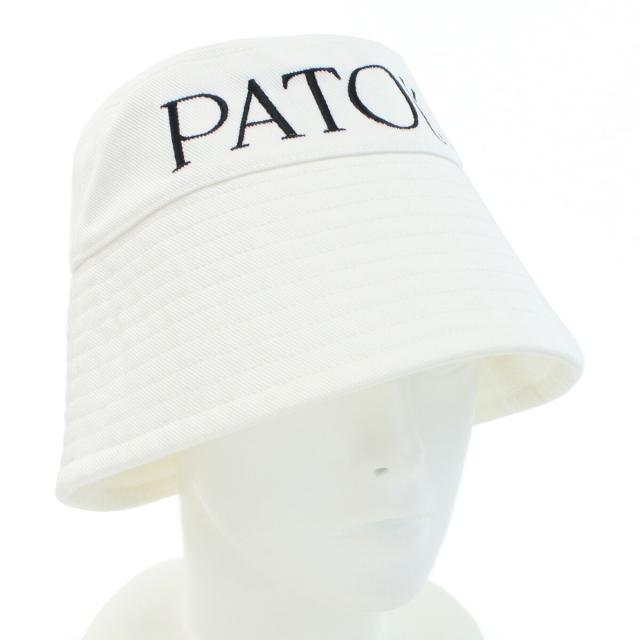 PATOU パトゥ バケットハット ホワイト M/L Patou | オーガニックコットン パトゥ バケットハット