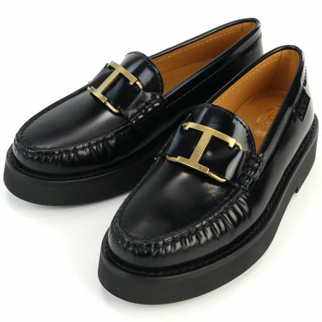 【新品】トッズ TOD'S レディース シューズ ブランド ローファー XXW54K0HN90　SHA　B999 ブラック shoes-01