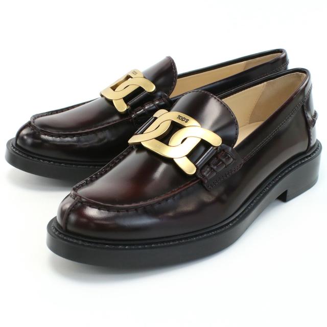 【新品】トッズ TODS　ケイト　ローファー シューズ レディース XXW59C0EN90　SHA　R810 ブラウン系 shoes-01 win-03w