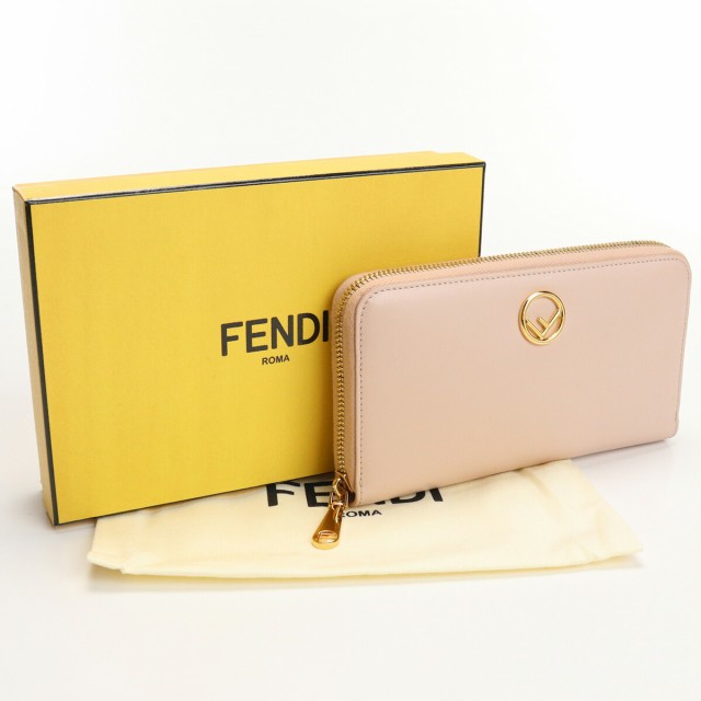 美品フェンディ(FENDI) エフイズ フェンディ レザー 8M0299 ピンク