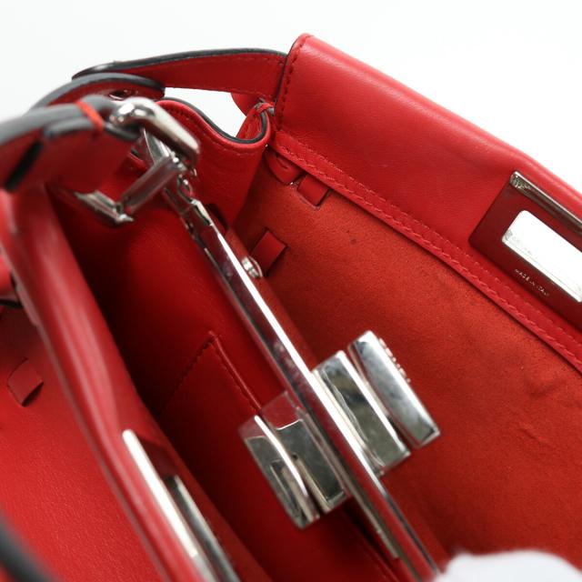 FENDIピーカブー赤 フェンディ FENDI ピーカブー ミディアム バグズ 8BN266 レッド