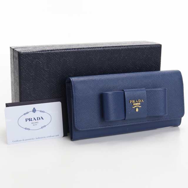 美品プラダ(PRADA) 二折財布 レザー 1MH132 ランク：S us-1 ﾚﾃﾞｨｰｽ