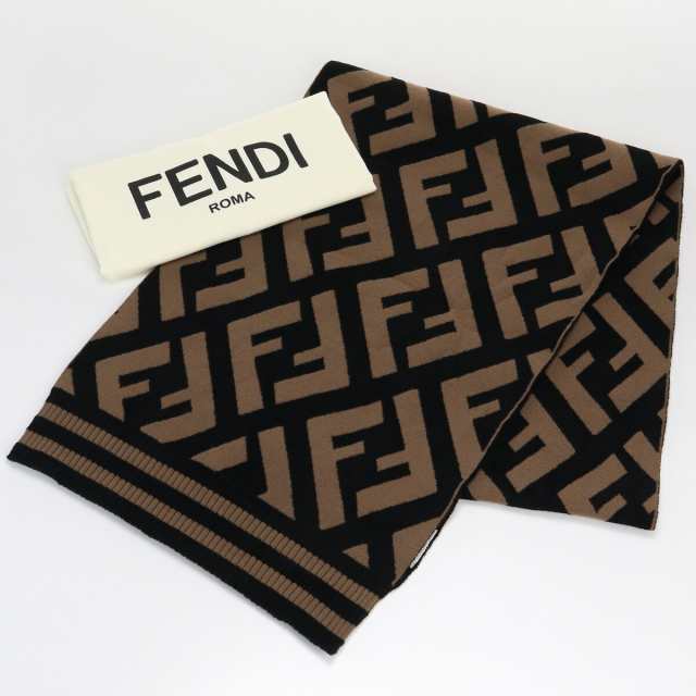 中古】・未使用フェンディ(FENDI) ビスコース マフラー ウール