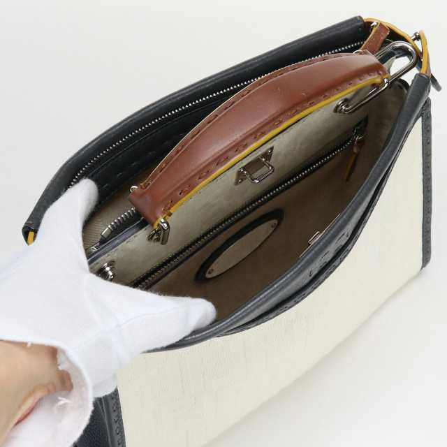 中古】良品フェンディ(FENDI) ピーカブーセレリア キャンバス 7VA422