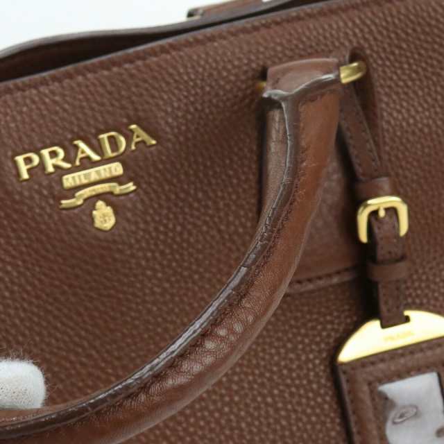 中古】プラダ(PRADA) 2WAY レザー ブランド トートバッグ BN2579 BBE