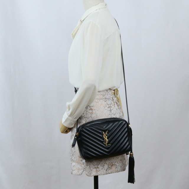 中古】良品サンローラン(SAINT LAURENT) ルー カメラバッグ レザー 