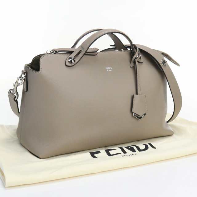 【中古】良品フェンディ(FENDI) バイザウェイ ラージ レザー 8BL125 1D5 F0NJ3 グレーランク：A us-2 2WAY  ｼｮﾙﾀﾞｰ ﾚﾃﾞｨｰｽ ｜au PAY マーケット