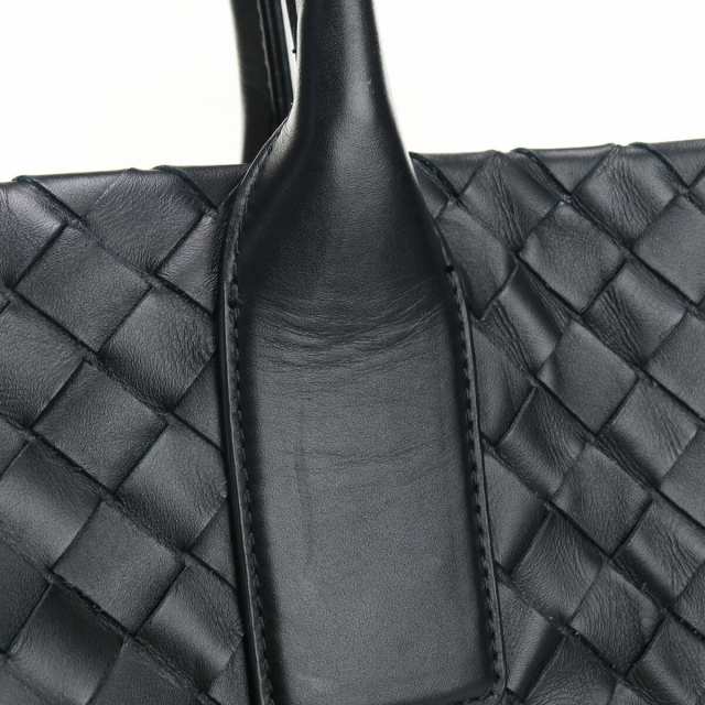 【中古】良品ボッテガ・ヴェネタ(BOTTEGA VENETA) イントレチャートトートバッグ ブランド レザー 608595 VCPQ1 8984  ブラックランク：A｜au PAY マーケット