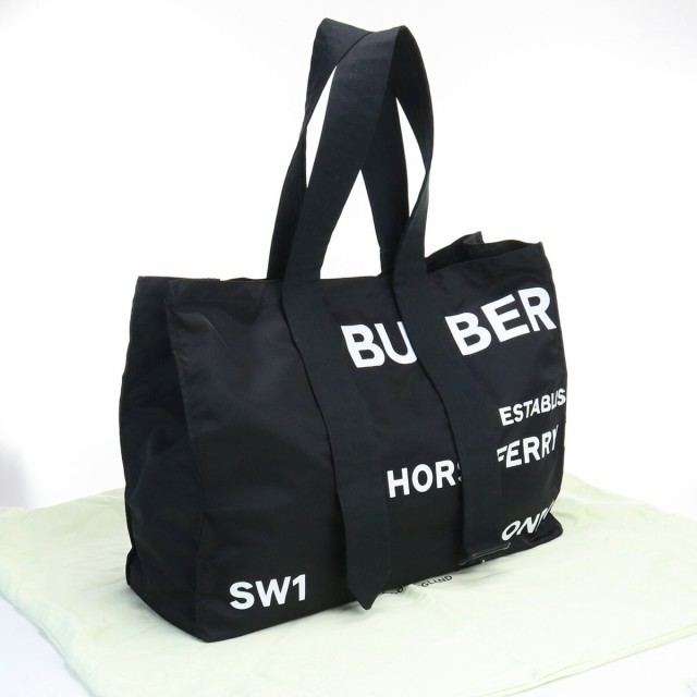 【中古】・未使用バーバリー(BURBERRY) ロゴプリントナイロントート ナイロン 8014547 A1189 ブラックランク：S us-1  ﾒﾝｽﾞ ﾚﾃﾞ｜au PAY マーケット