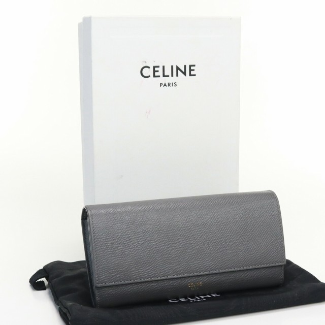 中古】セリーヌ(CELINE) ラージフラップウォレット カーフ ブランド 長