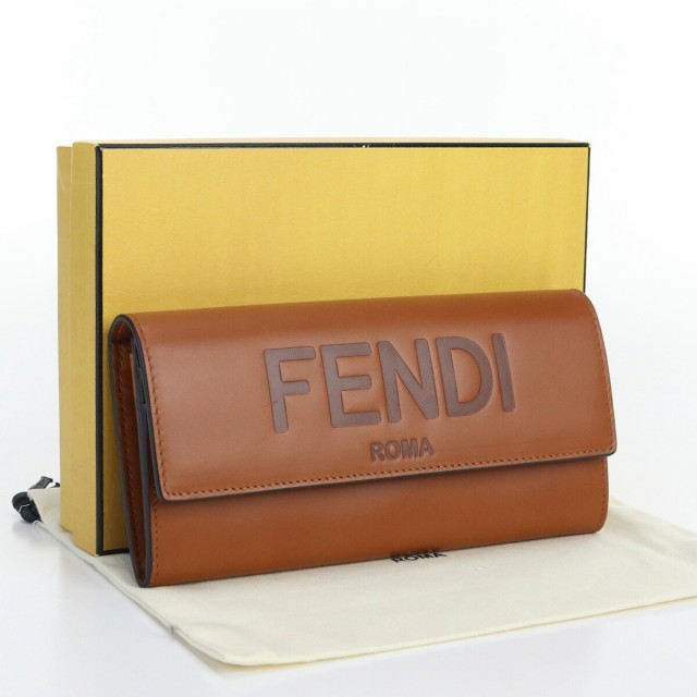 中古】良品フェンディ(FENDI) ローマコンチネンタルウォレット 二折り