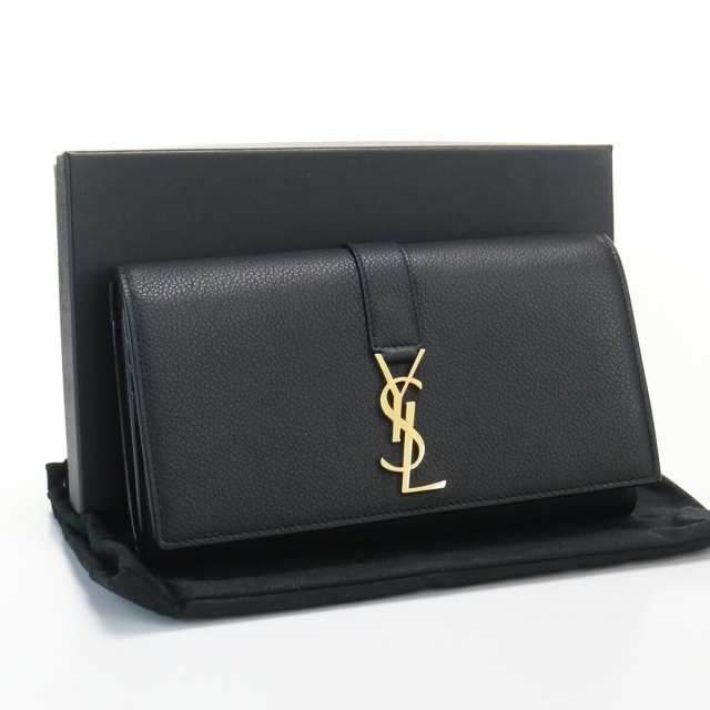 中古】・未使用サンローラン(SAINT LAURENT) YSLライン ラージフラップ