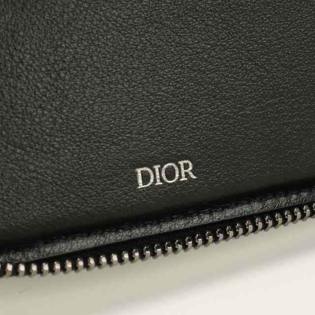 中古】良品ディオール(Christian Dior) ラウンドファスナー財布 ジップ