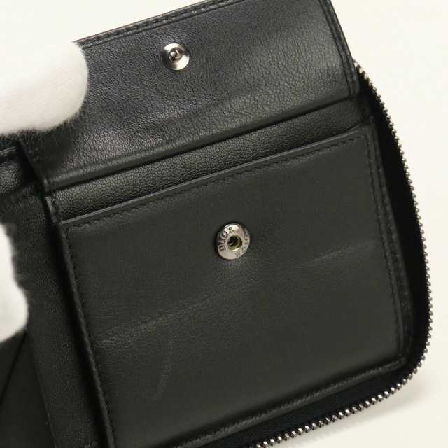 中古】良品ディオール(Christian Dior) ラウンドファスナー財布 ジップ