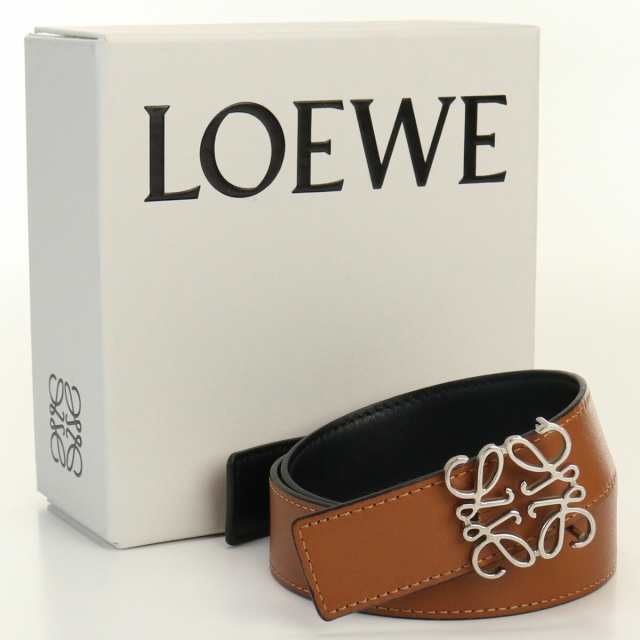 中古】良品ロエベ(LOEWE) リバーシブル アナグラム ベルト ブランド