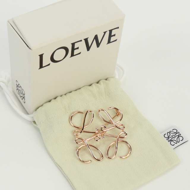 中古】・未使用 ロエベ(LOEWE) アナグラム ブローチ ブランド メタル