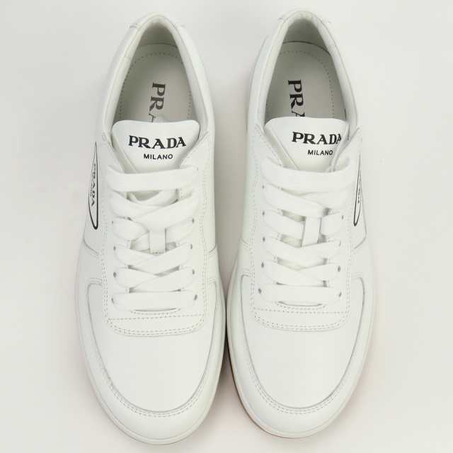 中古】・未使用プラダ(PRADA) メンズ スニーカー レザー