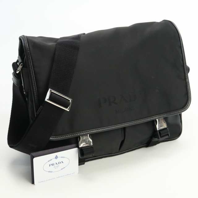 中古】良品プラダ(PRADA) メッセンジャーバッグ ブランド ショルダー 