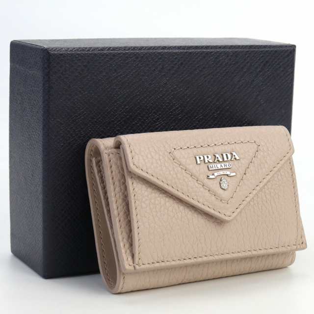 中古】プラダ(PRADA) サフィアーノ 三つ折りウォレット ブランド