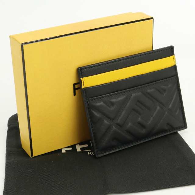 中古】良品フェンディ(FENDI) カードケース ブランド レザー 7Ｍ0164