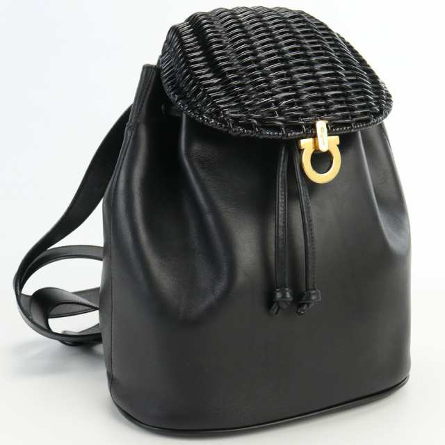 【中古】フェラガモ(FERRAGAMO)  バックパック レザー リュック ブランド 21 6232 ランク：AB us-2   ﾚﾃﾞｨｰｽの通販は