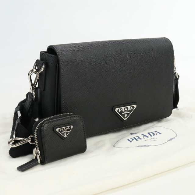 PRADA プラダ サフィアノレザー ショルダー 2VD059 9Z2 F0002 斜め掛け