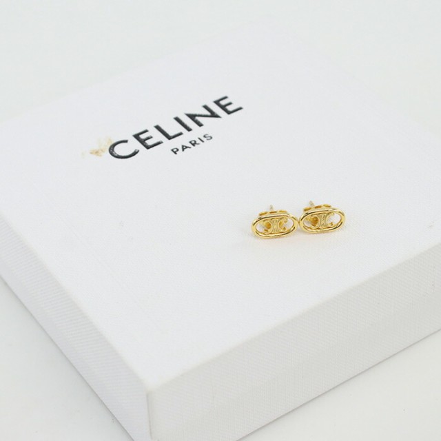 【中古】良品セリーヌ(CELINE) トリオンフ ピアス ブランド  ランク：A us-2  ﾚﾃﾞｨｰｽの通販は