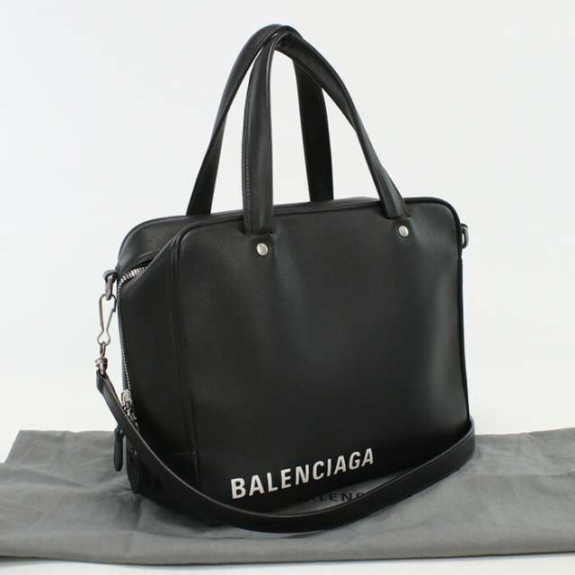 【中古】良品バレンシアガ(BALENCIAGA) トライアングル スクエアS カーフ 513999 1000 ブラック系　ランク：A us-2 2WAY ﾊﾝﾄﾞﾊﾞｯ