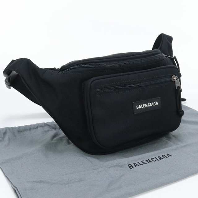 【中古】良品バレンシアガ(BALENCIAGA) エクスプローラー ベルトバッグ ナイロン 482389 ブラック系　ランク：A us-2 ﾒﾝｽﾞ