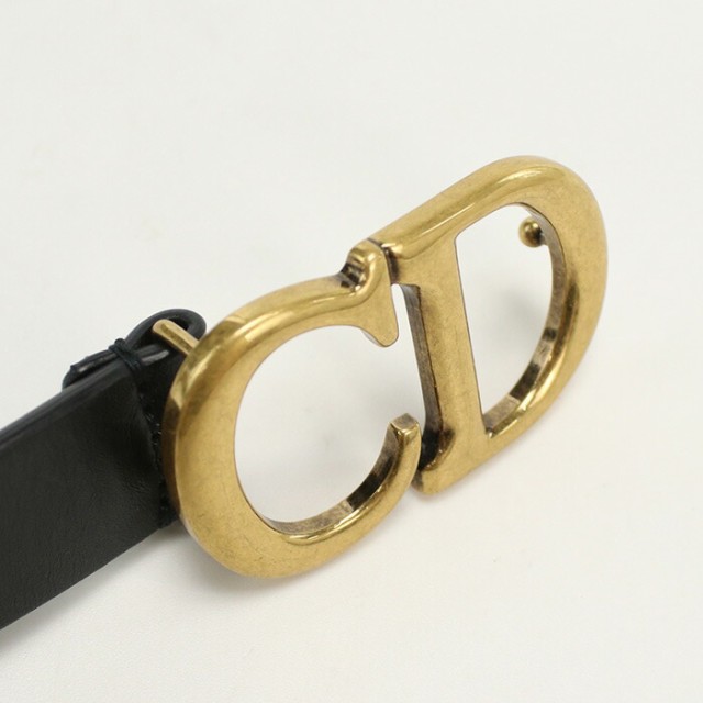 【中古】良品ディオール(Christian Dior) サドル ベルト #70 レザー B0042CWGH M900 ブラック系　ランク：A us-2 ﾚﾃﾞｨｰｽ