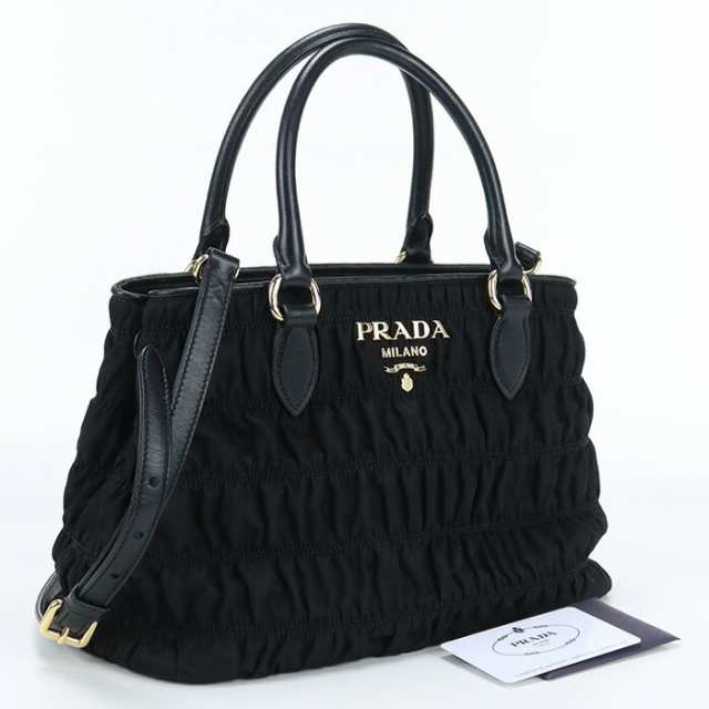 【中古】プラダ(PRADA) 2WAYトートバッグ ブランド 1BA173 2DGX F0002 ブラックランク：AB us-2 ｼｮﾙﾀﾞｰ ﾚﾃﾞｨｰｽ