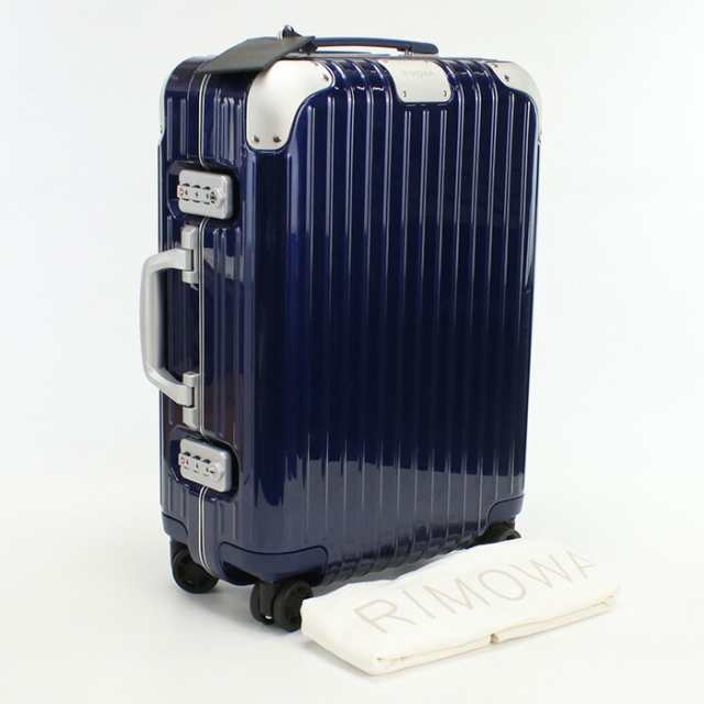 【中古】良品リモワ(RIMOWA) ハイブリッド キャビン ポリカーボネート　ブランド 883.52.60.4 ブルー系　ランク：A us-2