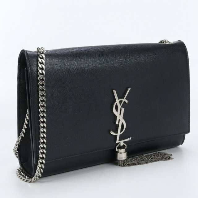 【中古】サンローラン(SAINT LAURENT) ケイト タッセル ミディアム ブランド ショルダーバッグ 354119 ブラックランク：AB us-2 ﾚﾃ