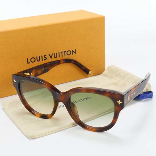 【中古】良品ルイヴィトン(LOUIS VUITTON) サングラス マイ モノグラム・ラウンド アセテート Z1527E 9D5 ブラウンランク：A us-2 ﾚﾃ